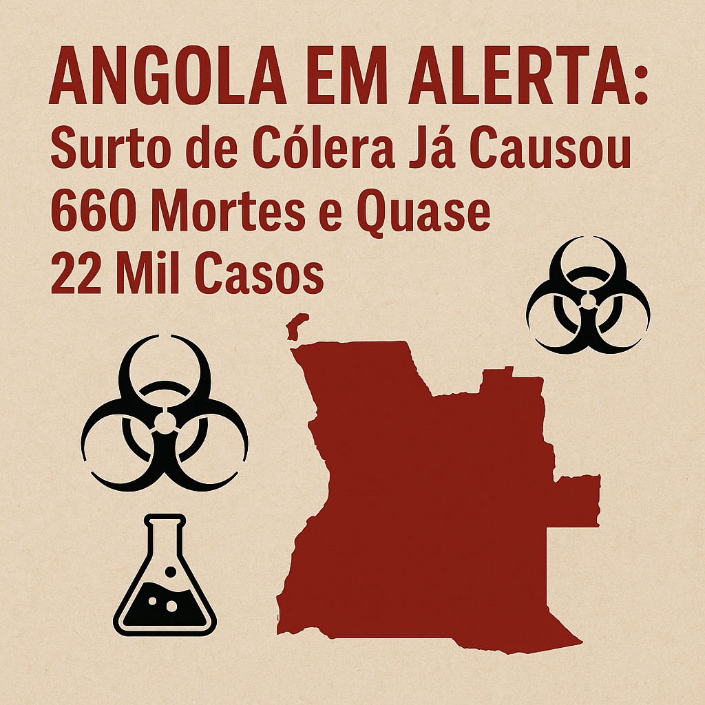 Angola em Alerta: Surto de Cólera Já Causou 660 Mortes e Quase 22 Mil Casos