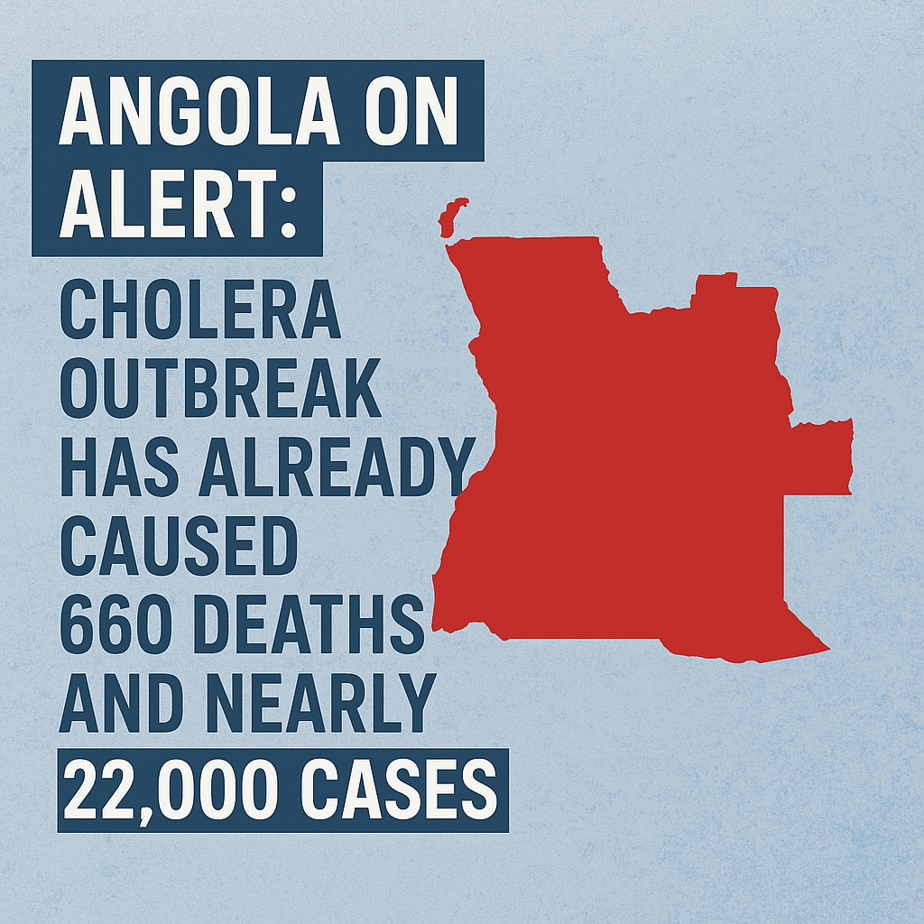 Angola on Alert: Cholera Outbreak has Already Caused 660 Deaths and Nearly 22,000 Cases